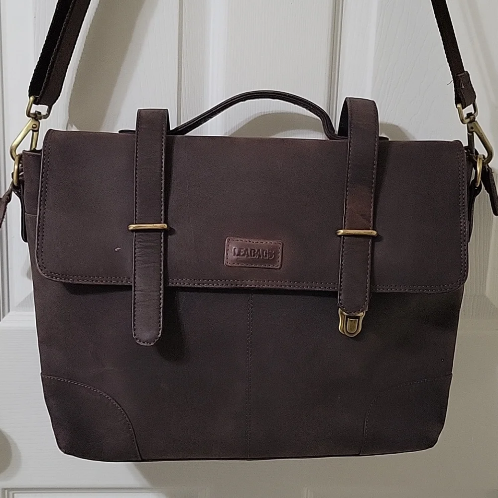 Leabags messenger bag leather